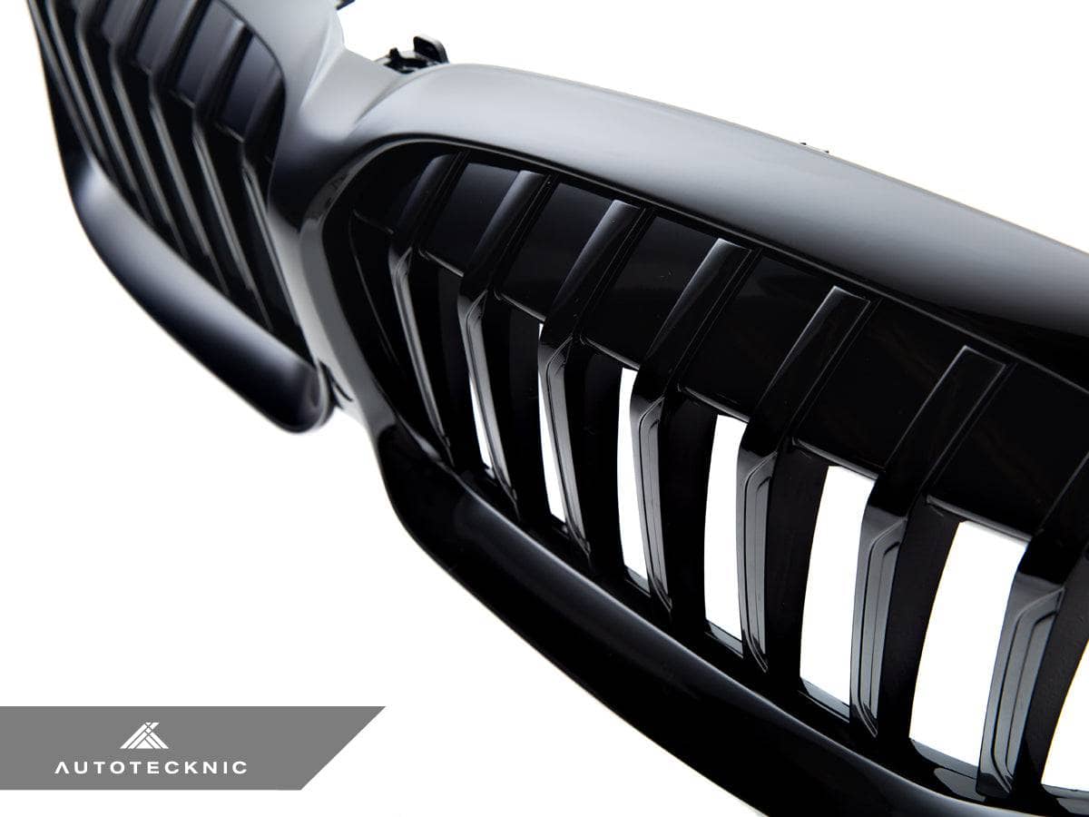 Kies-Motorsports AutoTecknic USA AutoTecknic Painted Glazing Black Front Grille - G20 3-Series Pre-LCI