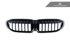 Kies-Motorsports AutoTecknic USA AutoTecknic Painted Glazing Black Front Grille - G20 3-Series Pre-LCI