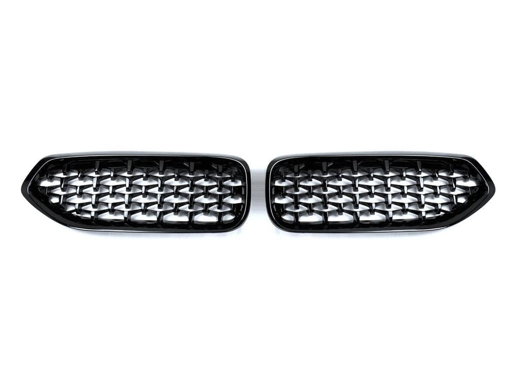 Kies-Motorsports AutoTecknic USA AutoTecknic Painted Glazing Black Front Grille Set - BMW G29 Z4
