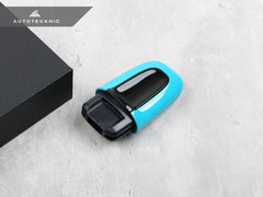 Kies-Motorsports AutoTecknic USA AutoTecknic Painted Ignition Switch - Porsche Miami Blue / Boxster Models 2013-2023 / Yes - I have the Entry & Drive Option