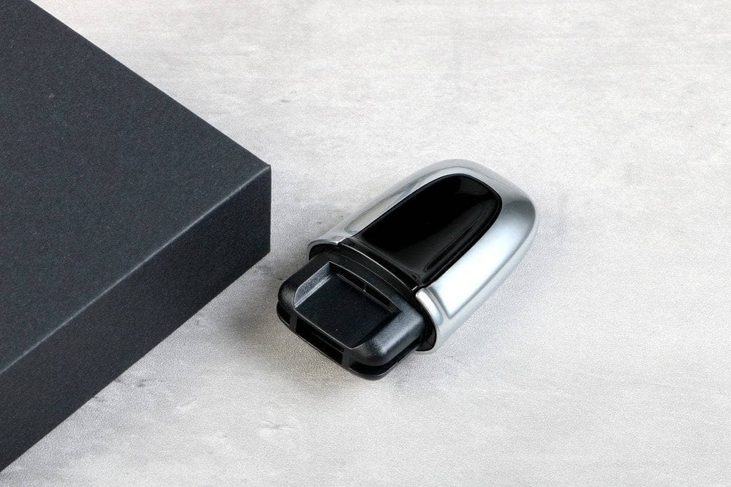 Kies-Motorsports AutoTecknic USA AutoTecknic Painted Ignition Switch - Porsche Pearl Chrome / Boxster Models 2013-2023 / Yes - I have the Entry & Drive Option