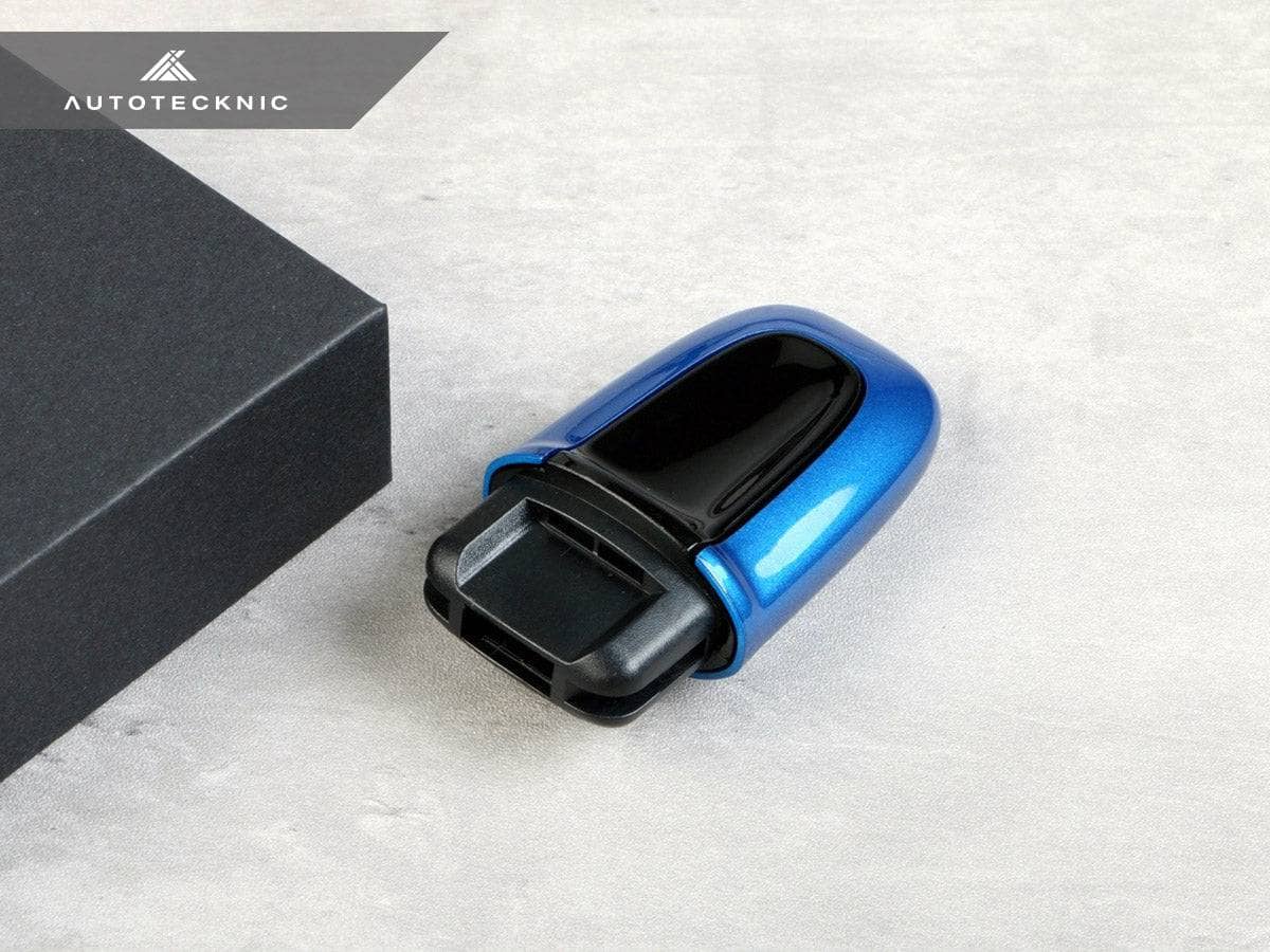 Kies-Motorsports AutoTecknic USA AutoTecknic Painted Ignition Switch - Porsche Sapphire Blue / Boxster Models 2013-2023 / Yes - I have the Entry & Drive Option