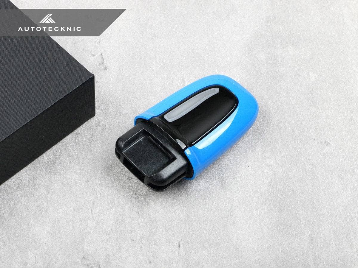 Kies-Motorsports AutoTecknic USA AutoTecknic Painted Ignition Switch - Porsche Shark Blue / Boxster Models 2013-2023 / Yes - I have the Entry & Drive Option