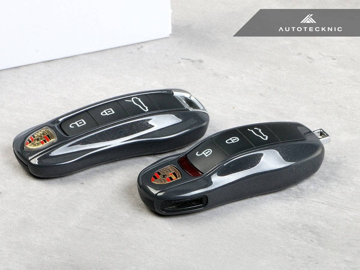 Kies-Motorsports AutoTecknic USA AutoTecknic Painted Key Remote Trim - Porsche (G1) Agate Grey Metallic