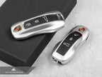 Kies-Motorsports AutoTecknic USA AutoTecknic Painted Key Remote Trim - Porsche (G1) Dolomite Silver Metallic