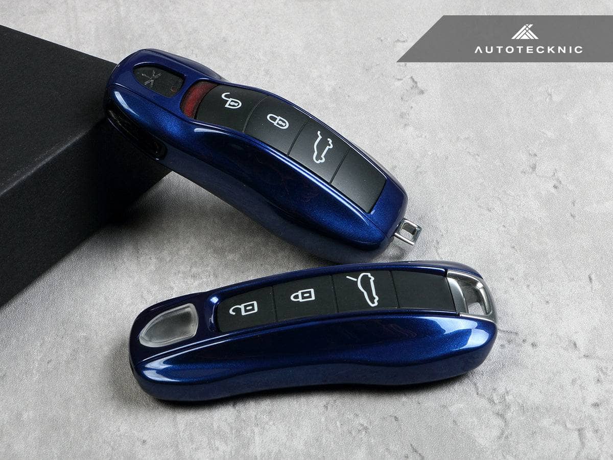Kies-Motorsports AutoTecknic USA AutoTecknic Painted Key Remote Trim - Porsche (G1) Gentian Blue Metallic