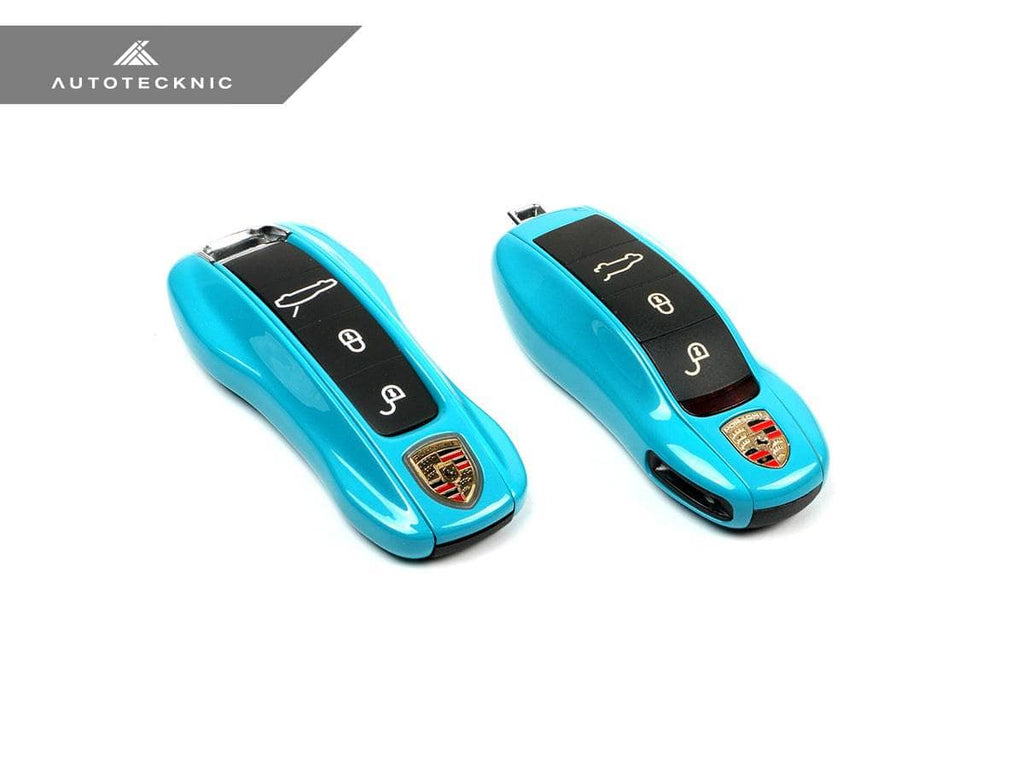 Kies-Motorsports AutoTecknic USA AutoTecknic Painted Key Remote Trim - Porsche (G1) Miami Blue
