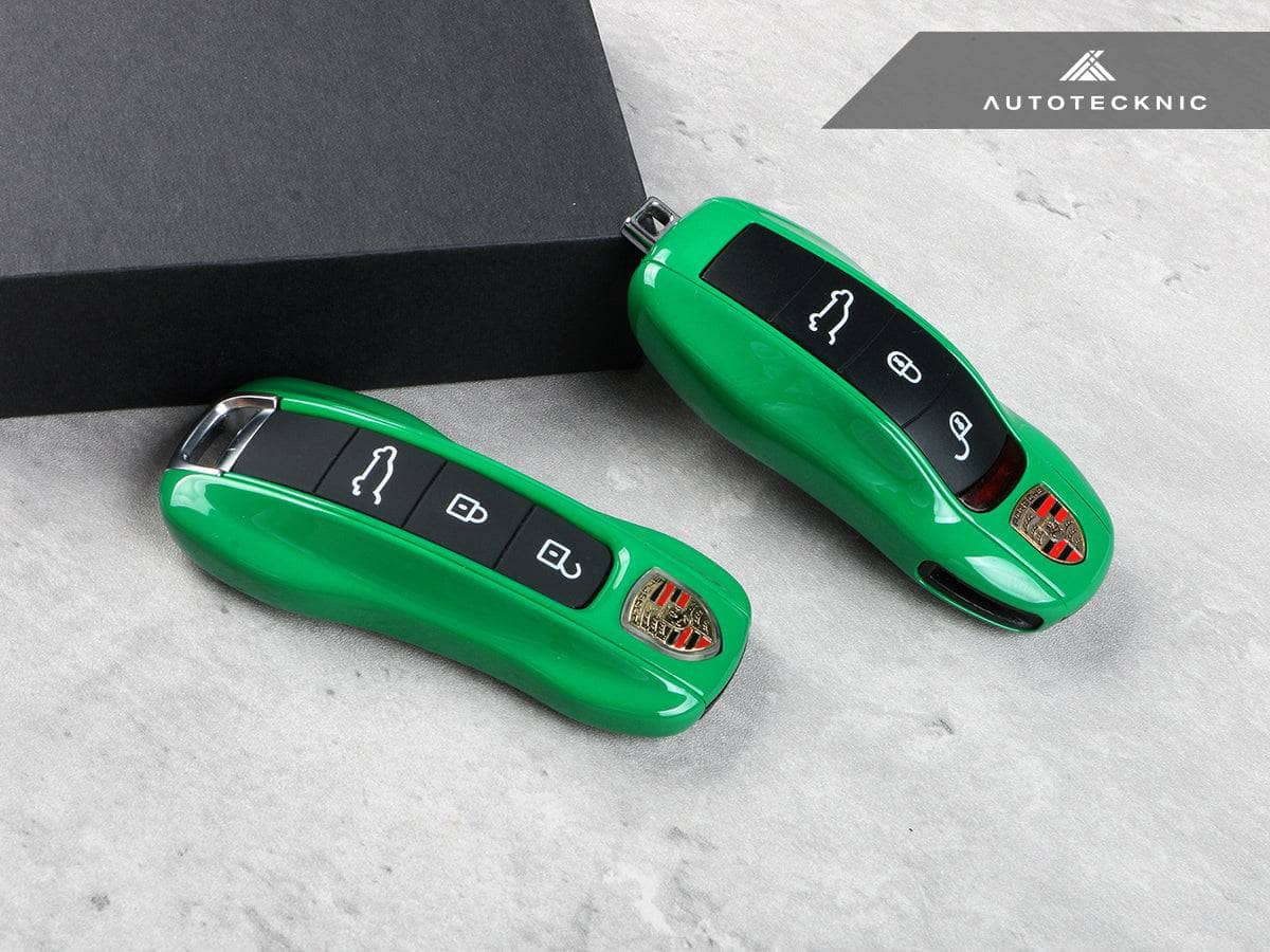 Kies-Motorsports AutoTecknic USA AutoTecknic Painted Key Remote Trim - Porsche (G1) Python Green