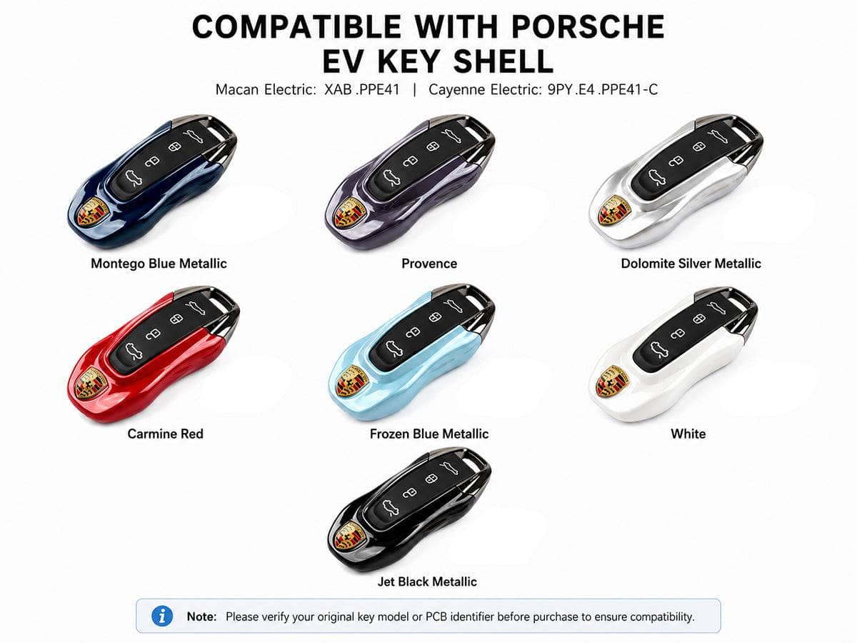 Kies-Motorsports AutoTecknic USA AutoTecknic Painted Key Remote Trim - Porsche Macan EV / Cayenne EV