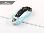 Kies-Motorsports AutoTecknic USA AutoTecknic Painted Key Remote Trim - Porsche Macan EV / Cayenne EV Frozen Blue
