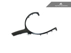 Kies-Motorsports AutoTecknic USA AutoTecknic Painted M-Sport Steering Wheel Trim - F22/ F30/ F32/ F06/ F12/ F13/ F15 X5 M-Sport Black Sapphire Metallic / F20 1-Series