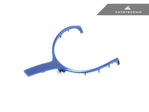 Kies-Motorsports AutoTecknic USA AutoTecknic Painted M-Sport Steering Wheel Trim - F22/ F30/ F32/ F06/ F12/ F13/ F15 X5 M-Sport Estoril Blue Metallic / F20 1-Series
