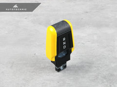 Kies-Motorsports AutoTecknic USA AutoTecknic Painted PDK Shift Lever Trim - Porsche 992 Racing Yellow