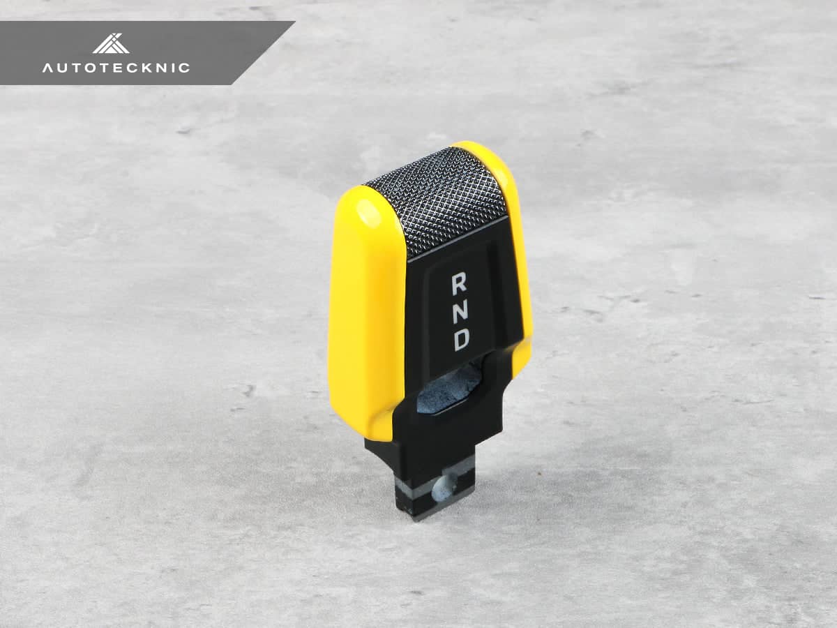 Kies-Motorsports AutoTecknic USA AutoTecknic Painted PDK Shift Lever Trim - Porsche 992 Racing Yellow