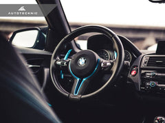 Kies-Motorsports AutoTecknic USA AutoTecknic Painted Steering Wheel Trim - F87 M2 | F80 M3 | F82/ F83 M4 | F10 M5 LCI | F06/ F12/ F13 M6