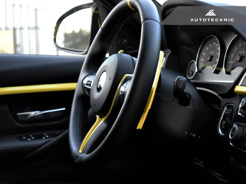 Kies-Motorsports AutoTecknic USA AutoTecknic Painted Steering Wheel Trim - F87 M2 | F80 M3 | F82/ F83 M4 | F10 M5 LCI | F06/ F12/ F13 M6