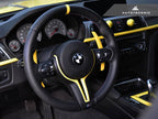 Kies-Motorsports AutoTecknic USA AutoTecknic Painted Steering Wheel Trim - F87 M2 | F80 M3 | F82/ F83 M4 | F10 M5 LCI | F06/ F12/ F13 M6
