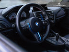 Kies-Motorsports AutoTecknic USA AutoTecknic Painted Steering Wheel Trim - F87 M2 | F80 M3 | F82/ F83 M4 | F10 M5 LCI | F06/ F12/ F13 M6