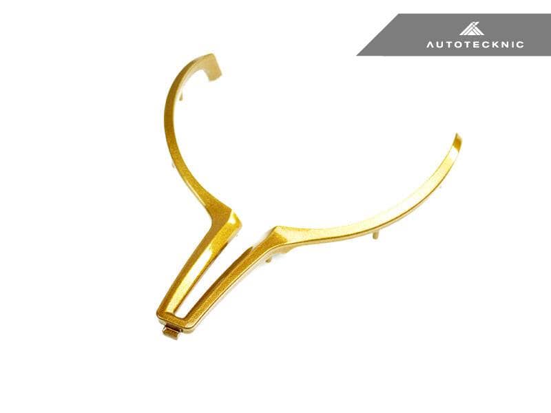 Kies-Motorsports AutoTecknic USA AutoTecknic Painted Steering Wheel Trim - F87 M2 | F80 M3 | F82/ F83 M4 | F10 M5 LCI | F06/ F12/ F13 M6 F87 M2 / Champion Gold / No