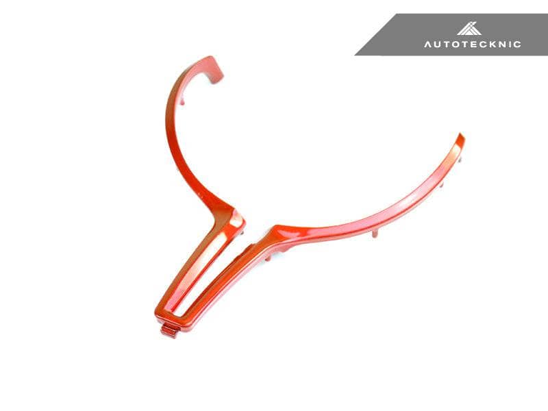 Kies-Motorsports AutoTecknic USA AutoTecknic Painted Steering Wheel Trim - F87 M2 | F80 M3 | F82/ F83 M4 | F10 M5 LCI | F06/ F12/ F13 M6 F87 M2 / Sakhir Orange / No