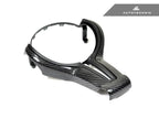 Kies-Motorsports AutoTecknic USA AutoTecknic Painted Steering Wheel Trim - F87 M2 | F80 M3 | F82/ F83 M4 | F10 M5 LCI | F06/ F12/ F13 M6 F87 M2 / Stealth Black / Yes - Add Carbon Fiber Trim Cover (ATK-BM-0283)