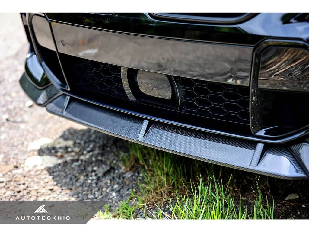 Kies-Motorsports AutoTecknic USA AutoTecknic Performance Dry Carbon Front Lip Set - BMW G06 X6 M-Sport