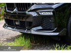 Kies-Motorsports AutoTecknic USA AutoTecknic Performance Dry Carbon Front Lip Set - BMW G06 X6 M-Sport