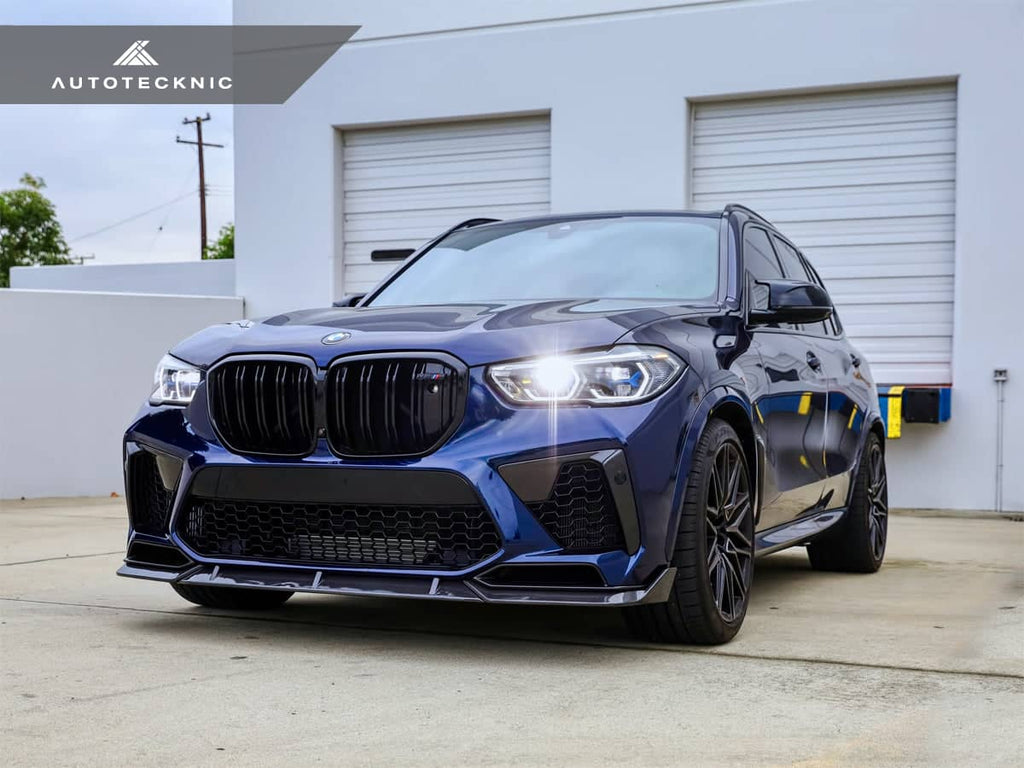 Kies-Motorsports AutoTecknic USA AutoTecknic Performance Dry Carbon Front Lip Set - F95 X5M