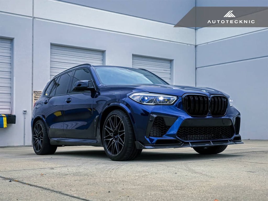 Kies-Motorsports AutoTecknic USA AutoTecknic Performance Dry Carbon Front Lip Set - F95 X5M