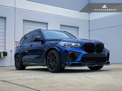 Kies-Motorsports AutoTecknic USA AutoTecknic Performance Dry Carbon Front Lip Set - F95 X5M