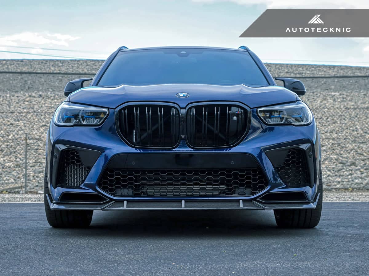 Kies-Motorsports AutoTecknic USA AutoTecknic Performance Dry Carbon Front Lip Set - F95 X5M