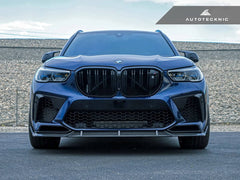 Kies-Motorsports AutoTecknic USA AutoTecknic Performance Dry Carbon Front Lip Set - F95 X5M
