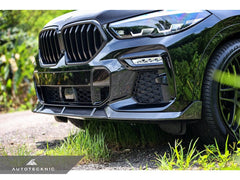 Kies-Motorsports AutoTecknic USA AutoTecknic Performance Dry Carbon Front Lip Set - G06 X6 M-Sport