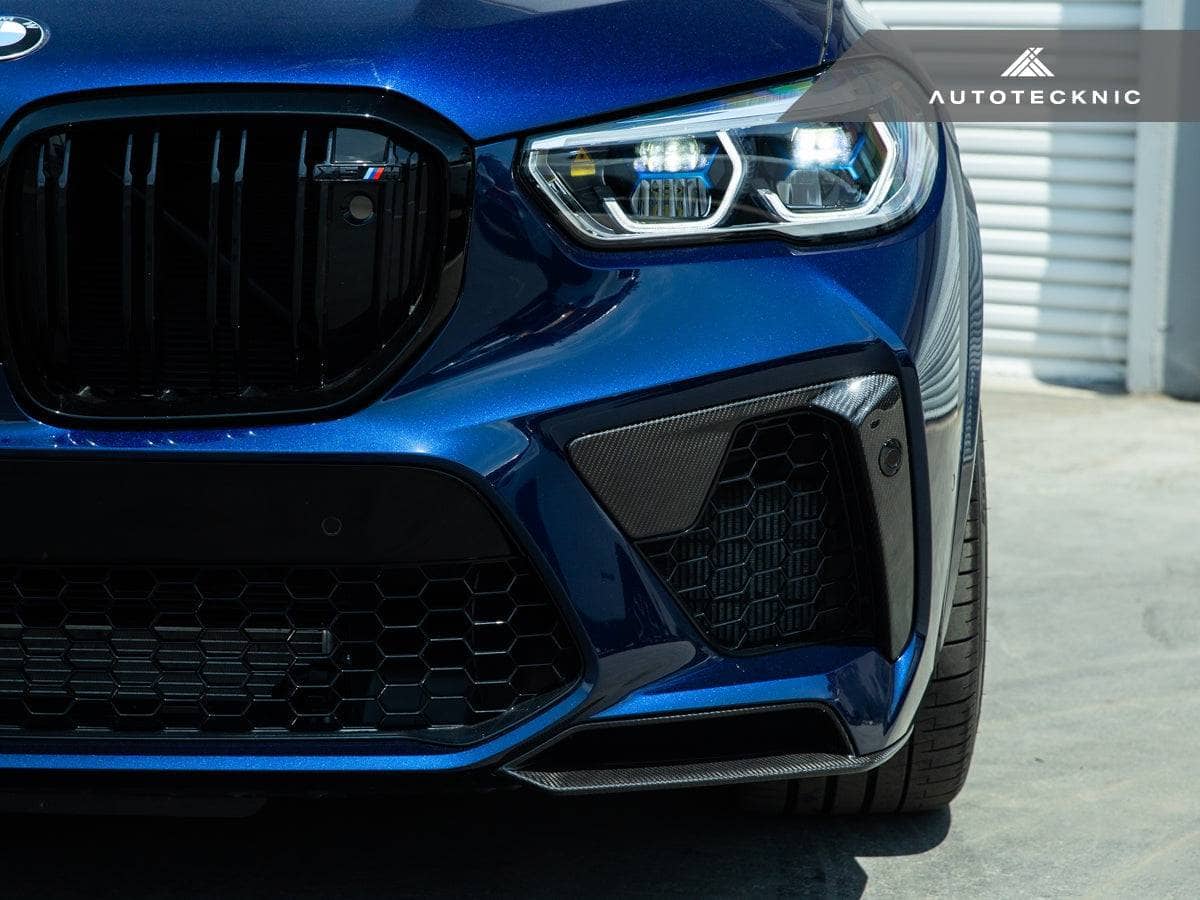 Kies-Motorsports AutoTecknic USA AutoTecknic Performance Dry Carbon Splitter Set - F95 X5M