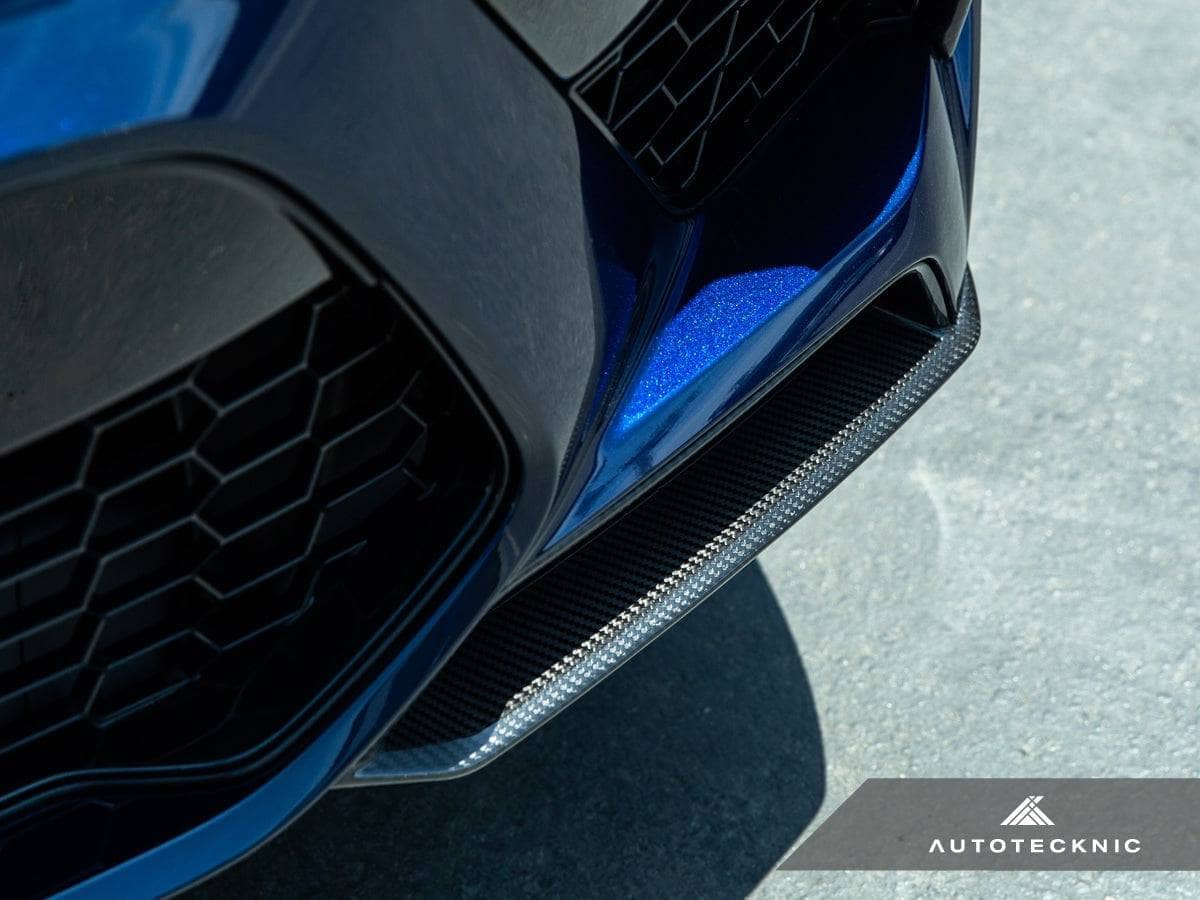 Kies-Motorsports AutoTecknic USA AutoTecknic Performance Dry Carbon Splitter Set - F95 X5M