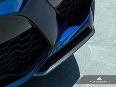 Kies-Motorsports AutoTecknic USA AutoTecknic Performance Dry Carbon Splitter Set - F95 X5M