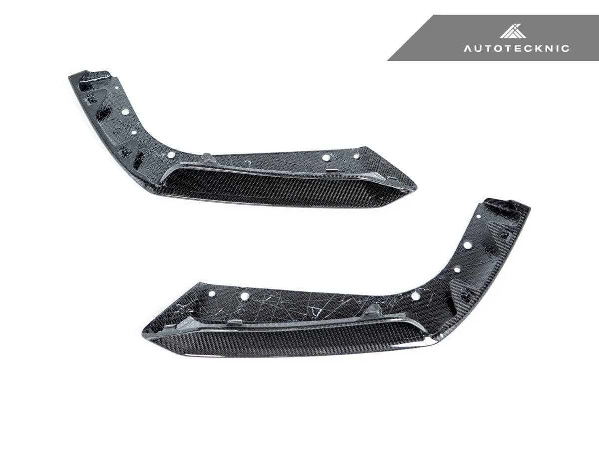Kies-Motorsports AutoTecknic USA AutoTecknic Performance Dry Carbon Splitter Set - F95 X5M