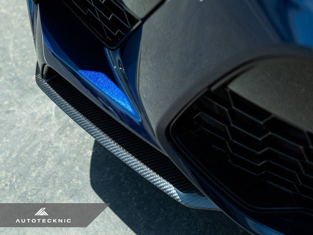 Kies-Motorsports AutoTecknic USA AutoTecknic Performance Dry Carbon Splitter Set - F95 X5M