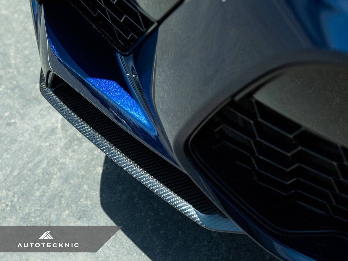 Kies-Motorsports AutoTecknic USA AutoTecknic Performance Dry Carbon Splitter Set - F95 X5M