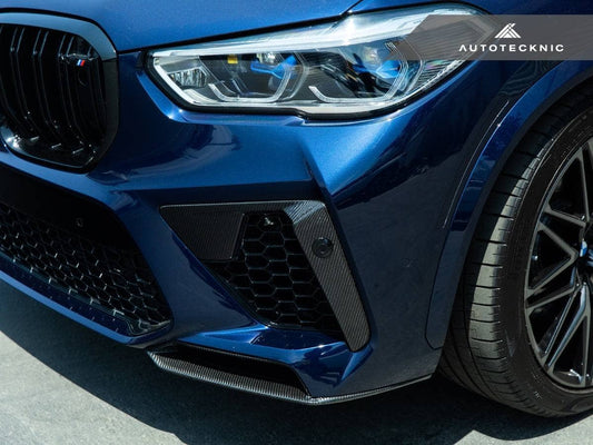 Kies-Motorsports AutoTecknic USA AutoTecknic Performance Dry Carbon Splitter Set - F95 X5M