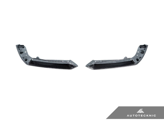 Kies-Motorsports AutoTecknic USA AutoTecknic Performance Dry Carbon Splitter Set - F95 X5M
