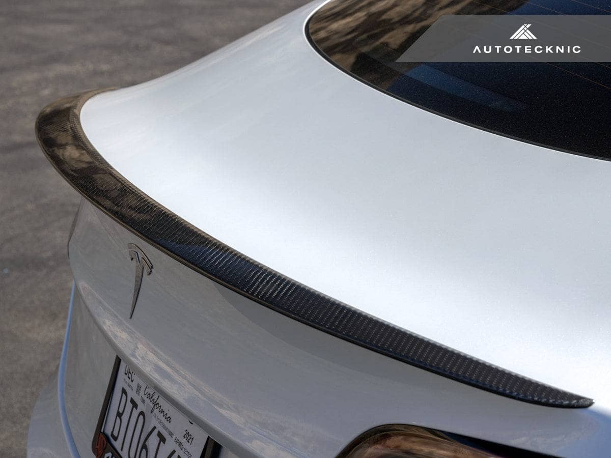 Kies-Motorsports AutoTecknic USA AutoTecknic Performance Dry Carbon Trunk Spoiler - Tesla Model 3