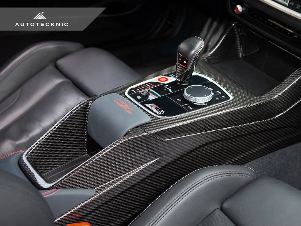 Kies-Motorsports AutoTecknic USA AutoTecknic Pre-Preg Carbon CSL Center Console - BMW G8X M2 / M3 / M4 (Automatic)