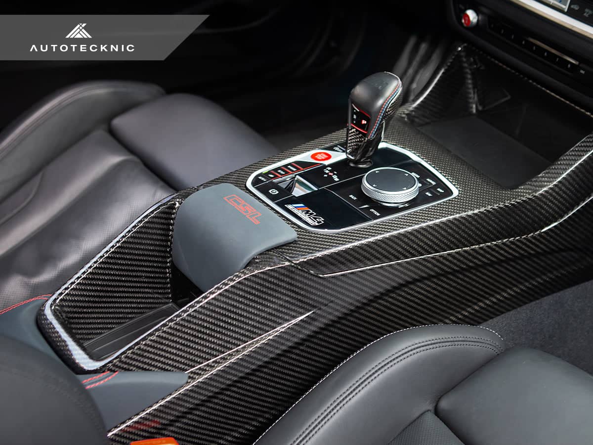 Kies-Motorsports AutoTecknic USA AutoTecknic Pre-Preg Carbon CSL Center Console - BMW G8X M2 / M3 / M4 (Automatic)