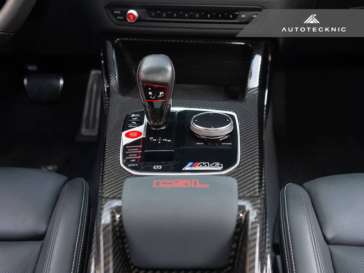 Kies-Motorsports AutoTecknic USA AutoTecknic Pre-Preg Carbon CSL Center Console - BMW G8X M2 / M3 / M4 (Automatic)