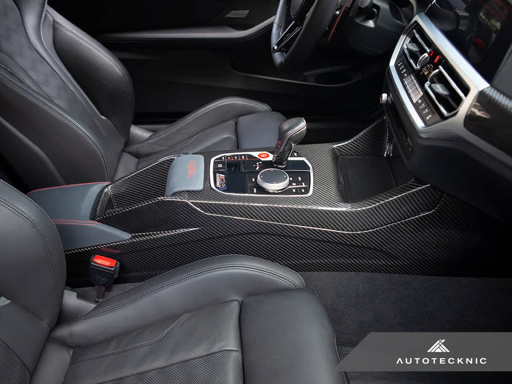 Kies-Motorsports AutoTecknic USA AutoTecknic Pre-Preg Carbon CSL Center Console - BMW G8X M2 / M3 / M4 (Automatic)