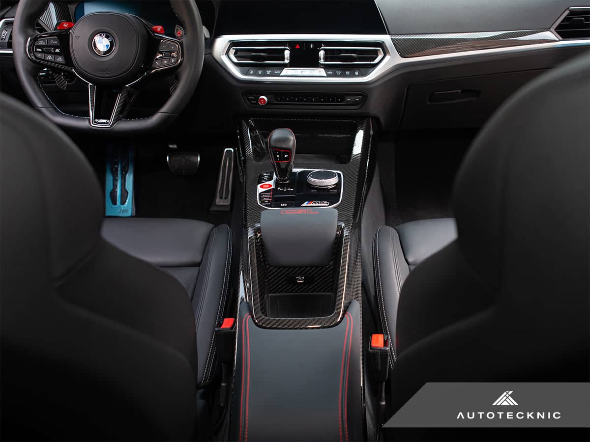 Kies-Motorsports AutoTecknic USA AutoTecknic Pre-Preg Carbon CSL Center Console - BMW G8X M2 / M3 / M4 (Automatic)