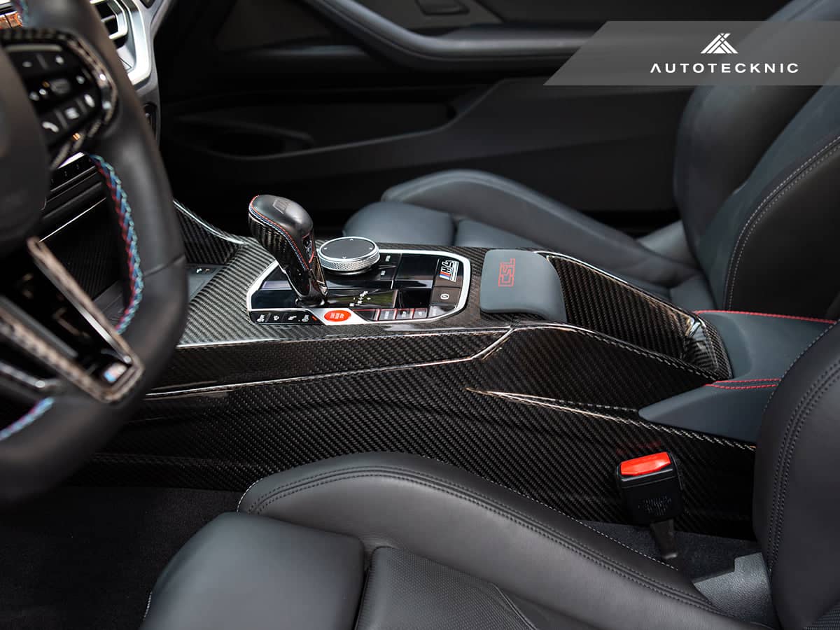 AutoTecknic Pre-Preg Carbon CSL Center Console - BMW G8X M2 / M3 / M4 (Automatic) Secondary image