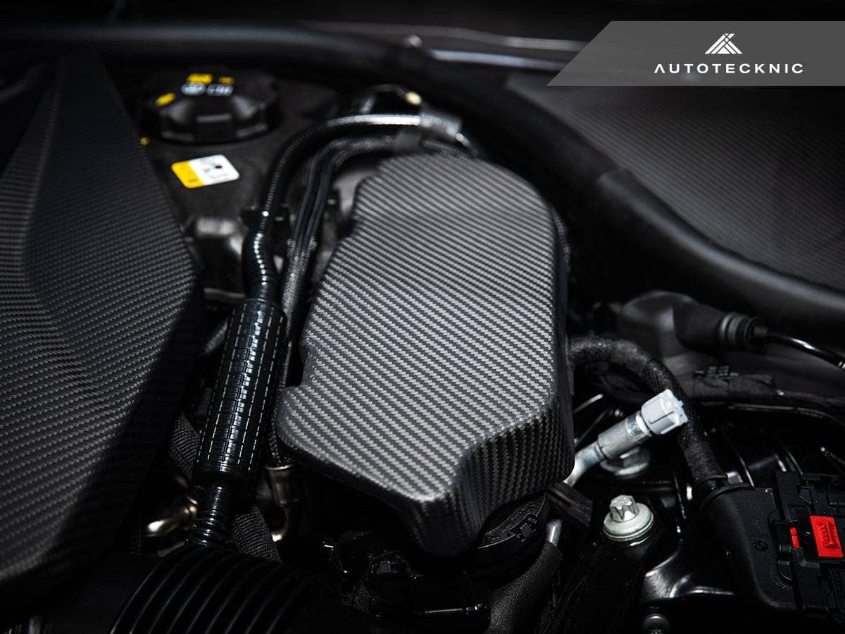 Kies-Motorsports AutoTecknic USA AutoTecknic Pre-Preg Carbon Engine Cover Extension Set - G90/ G99 M5