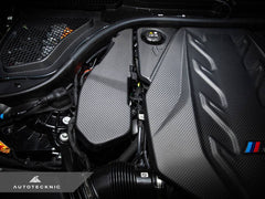 Kies-Motorsports AutoTecknic USA AutoTecknic Pre-Preg Carbon Engine Cover Extension Set - G90/ G99 M5 Satin Finish